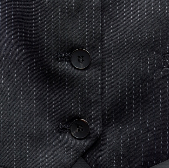 New Pinstripe Vest in Ink blue color, NWT - Picture 4 of 11